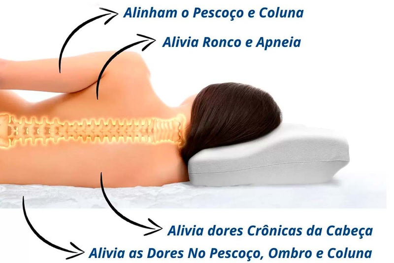 Travesseiro Relaxtop Ortopédico cervical Ergonômico