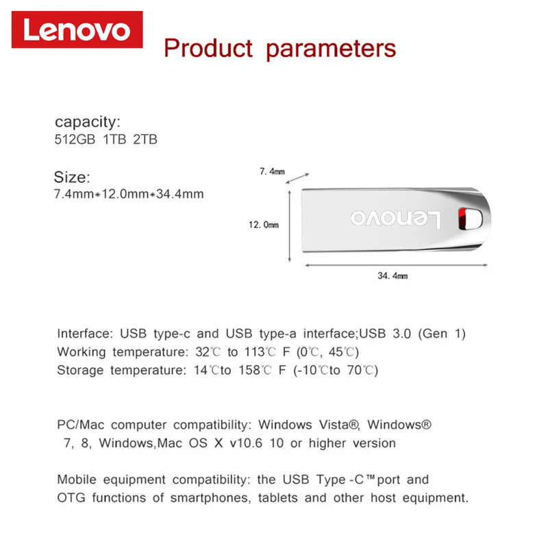 USB pen drive 2TB lenovo