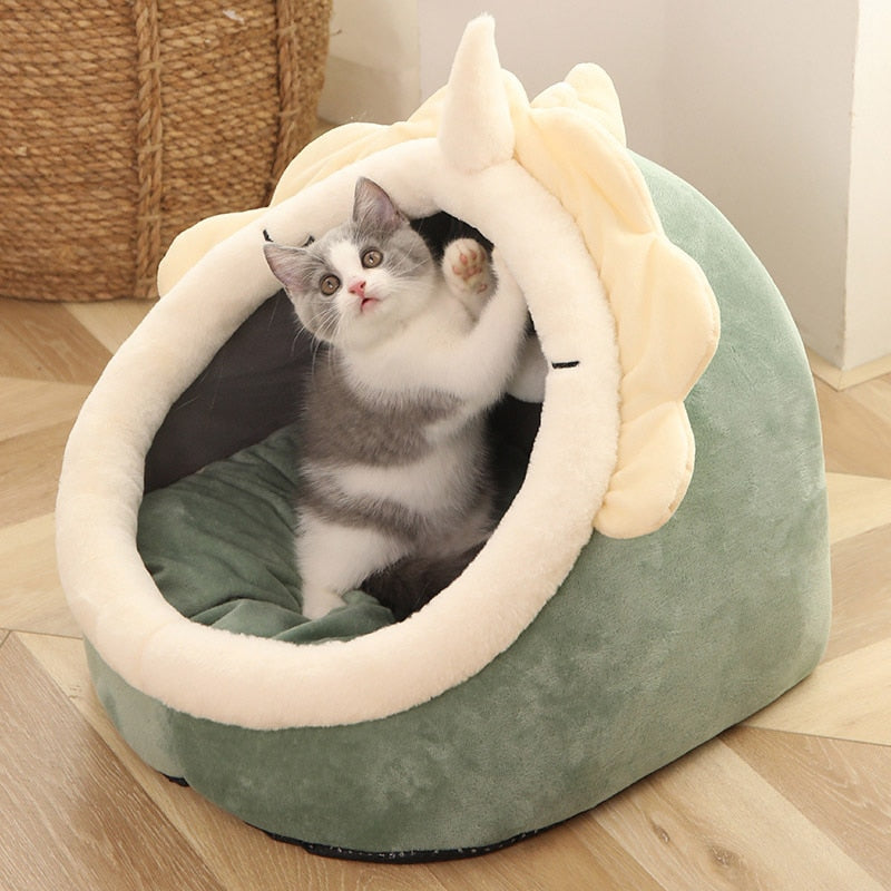 Cama para gatos fofa e aconchegante