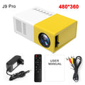 Mini Projetor Cinema Portátil HDMI/Vga/Usb/SD 1080p Full HD 600 lumens LED COMPATIVEL COM CELULAR