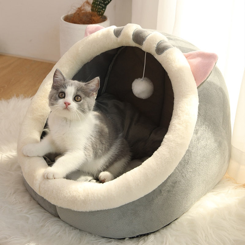 Cama para gatos fofa e aconchegante