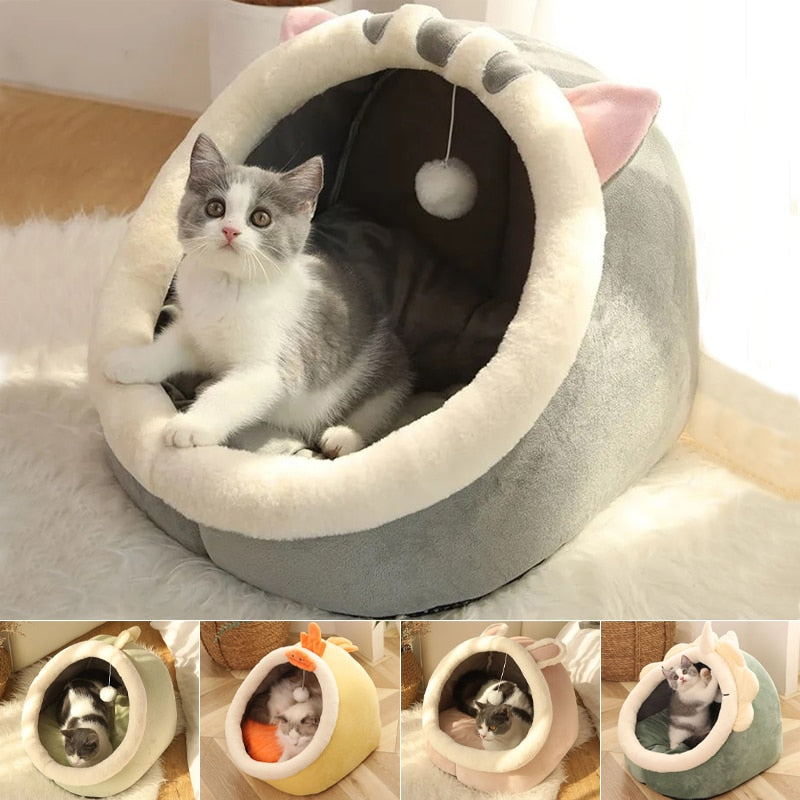 Cama para gatos fofa e aconchegante